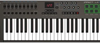 Nektar Impact LX49+ 49-Key USB MIDI Controller Keyboard with Velocity-Sensitive Pads