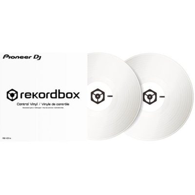 Pioneer DJ RB-VD1-W Control Vinyl Double Set White for Rekordbox DVS