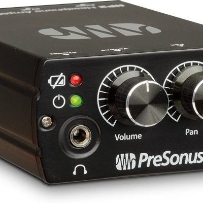 Presonus HP2 Headphone Amplifier with Stereo/Mono Modes and Belt Clip