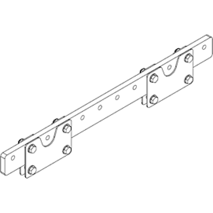 QSC EB3082-BK Extension Bar for AF3082-S Array Frames, Black, Subwoofer Suspension