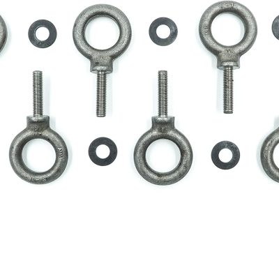 QSC M8 Eyebolt Suspension Kit, 6-Pack, Stainless Steel, Corrosion-Resistant