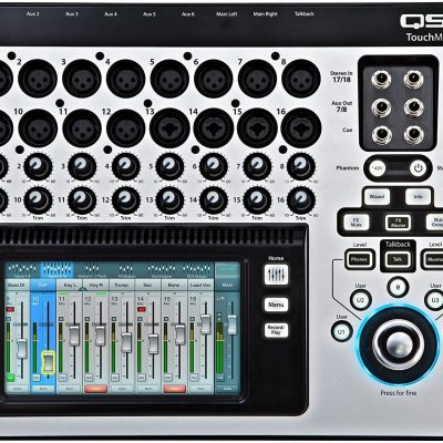 QSC TouchMix-16 Digital Mixer with Touchscreen, 20 Inputs, Wireless Control