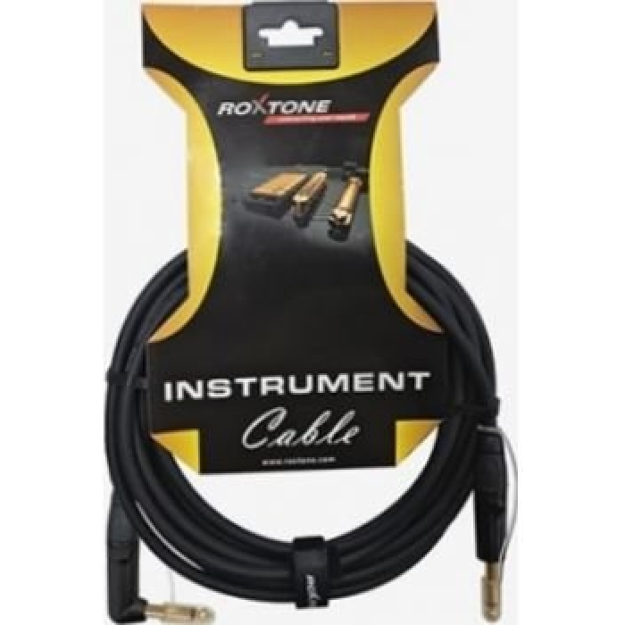 RoxTone Instrument Cable GGJJ110L10 10m Mono Gold 6.3mm Plug