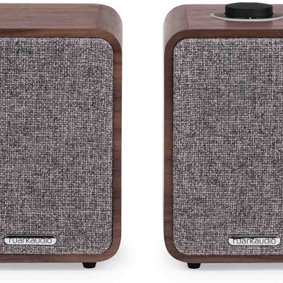 Ruark Audio MR1 MK2 Desktop Speakers with Bluetooth - Rich Walnut
