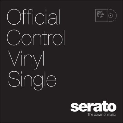 Serato 12" Control Vinyl SCV-PS-BLK-SG Black for DJs with NoiseMap Tone