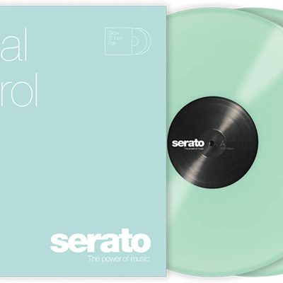 Serato 12" Control Vinyl Glow in the Dark Pair NoiseMap 6dB Louder for DJs