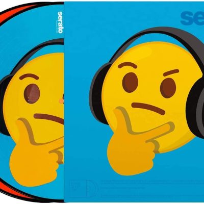 Serato 12-Inch Performance Control Vinyl Pair Thinking/Crying Emoji for DJ Turntables