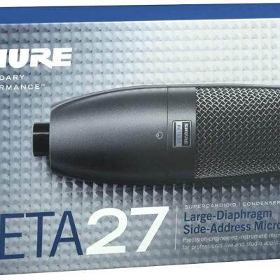 Shure Condenser Microphone BETA 27 Supercardioid 1-Inch Diaphragm for Studio and Live