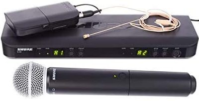 Shure Wireless Combo System BLX1288/K14 with MX153 Earset and SM58 Mic