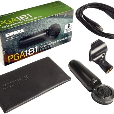 Shure Condenser Microphone PGA181-XLR Cardioid with 15ft XLR Cable