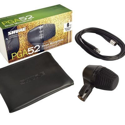 Shure Kick Drum Microphone PGA52-XLR Cardioid Dynamic with 15ft XLR Cable