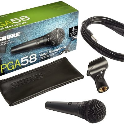 Shure Dynamic Vocal Microphone PGA58-QTR with On-Off Switch for Performers