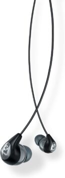 Shure SE112-GR Sound Isolating Earphones with Deep Bass, Grey/Black