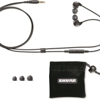 Shure SE112M+GR Earphones with Remote, Deep Bass, Sound Isolation