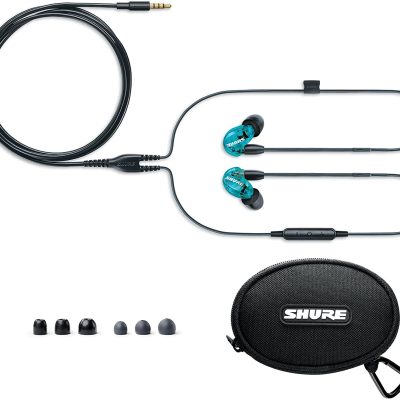 Shure In-Ear Headphones SE215 Special Edition - Blue - Sound Isolating 37 dB
