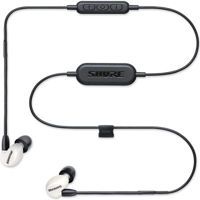 Shure SE215 Wireless Earphones with Bluetooth - White - 8 Hr Battery