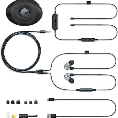 Shure Earphones SE425-V Silver with Dual HD Drivers and Bluetooth 4.1