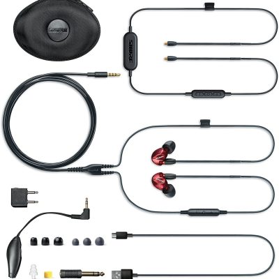 Shure SE535LTD+BT1-EFS Sound Isolating Earphones Red Special Edition with Triple Drivers