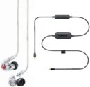 Shure In-Ear Monitors SE846-CL+BT1-EFS Clear with 4 HD Drivers and Bluetooth