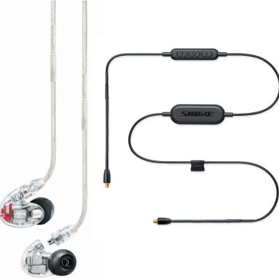 Shure In-Ear Monitors SE846-CL+BT1-EFS Clear with 4 HD Drivers and Bluetooth