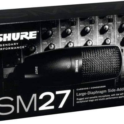 Shure XLR Condenser Microphone SM27-LC with Cardioid Pattern for Studio and Stage