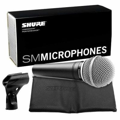 Shure Dynamic Vocal Microphone SM48-LC Cardioid for Live Performance