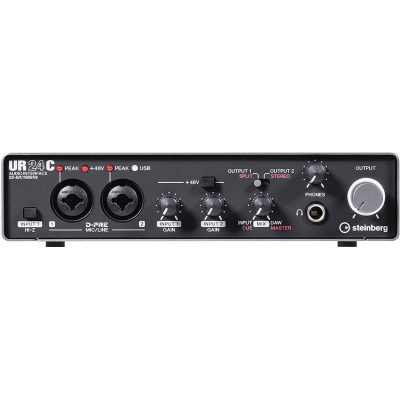 Steinberg USB Audio Interface UR24C with 2 Inputs/4 Outputs and 192 kHz/32-Bit