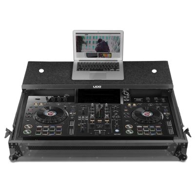 UDG Ultimate Flight Case for Pioneer XDJ-RX3 with Laptop Shelf Black U91075BL