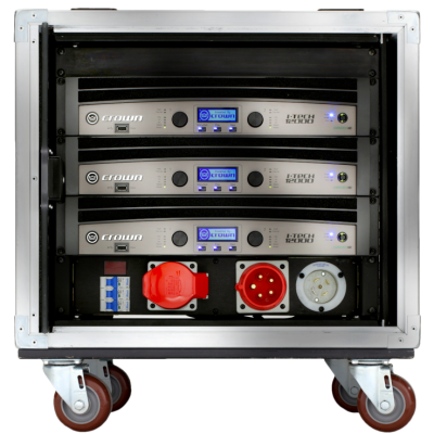 Crown VRack 12000HD Amplifier Rack with Power Distribution White