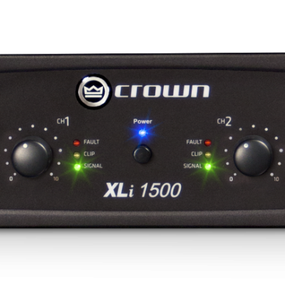 Crown XLI 1500 2-Channel 450W Power Amplifier for Musicians and DJs