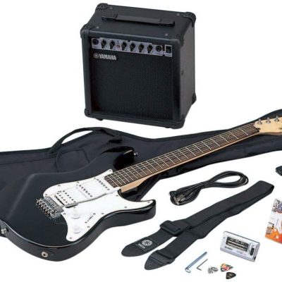 Yamaha Electric Guitar EG112GPII with Amplifier and Tuner - Black