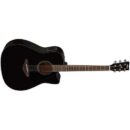 Yamaha Acoustic-Electric Guitar FGX800C Solid Spruce Top Black