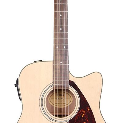 Yamaha Electro-Acoustic Guitar FX370C Spruce Top Black Cutaway Design