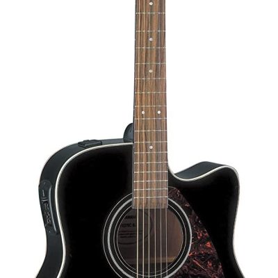 Yamaha Acoustic Electric Guitar FX370C Spruce Top Cutaway - Black