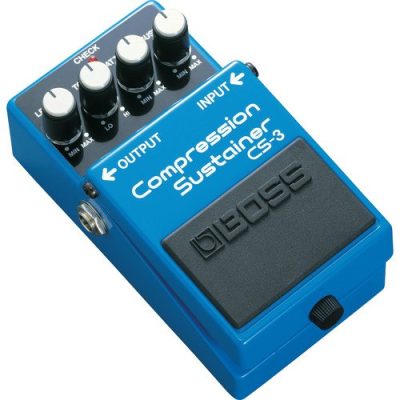 Boss CS-3 Compression Sustainer Pedal for Guitar and Bass with Smooth Sustain
