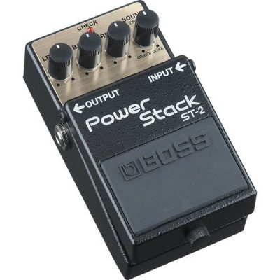 Boss ST-2 Power Stack Guitar Pedal with Tube-Like Crunch and Hi-Gain Distortion