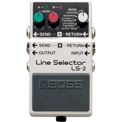 Boss LS-2 Line Selector Pedal with Two Line Loops and Level Control