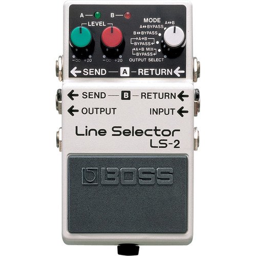 Boss LS-2 Line Selector Pedal with Two Line Loops and Level Control