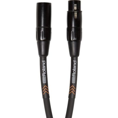 Roland Microphone Cable RMC-B10 10ft/3m Black Series XLR Connectors