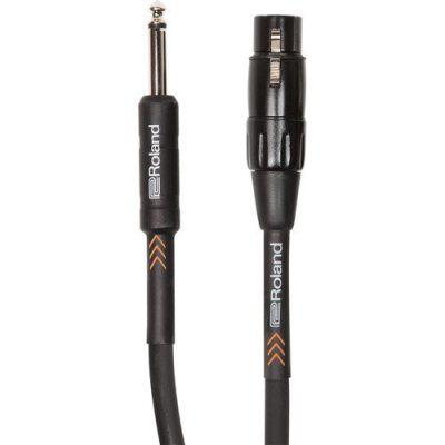 Roland Microphone Cable RMC-B20-HIZ 20ft/6m Hi-Z Black Series