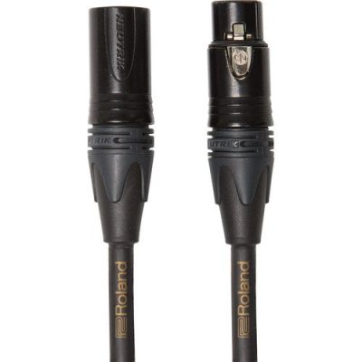 Roland Microphone Cable RMC-G15 15ft/4.5m Gold Series Neutrik Connectors