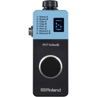 Roland RT-MicS Hybrid Drum Module with 8 Preloaded Sounds for Acoustic Kits