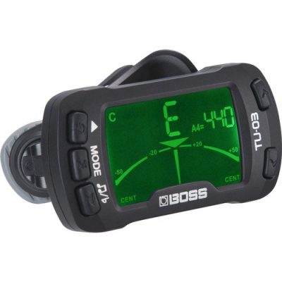 Boss Clip-On Tuner & Metronome TU-03 with Backlit Display