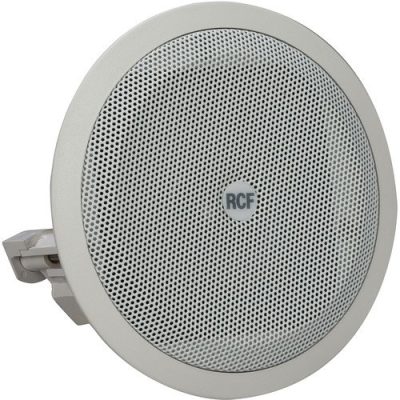 RCF PL 40 Full Range 3.5" Flush Mount Ceiling Speaker (8W, 8 Ohms, 100V/70V, IP44 Rated)