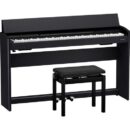 Roland F701 88-Key Digital Piano with Stand, Bluetooth, Black