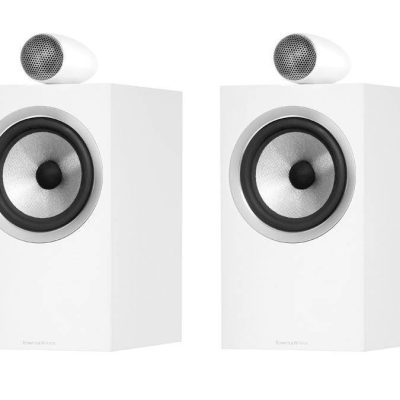 Bowers & Wilkins 705 S2 2-Way Premium HiFi Standmount Loudspeaker, Satin White - Pair