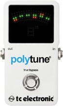 TC Helicon PolyTune 2 Polyphonic Guitar Tuner with Bright LEDs