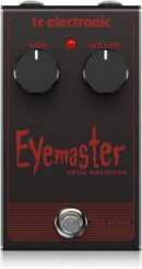 TC Helicon Eyemaster Metal Distortion Pedal with 2-Knob Design for Death Metal