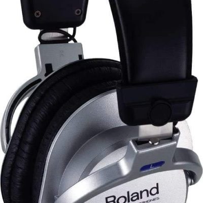 Roland RH-200S Closed-Back Monitor Headphones with 40mm Drivers (Silver)