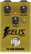 TC Helicon Zeus Drive Overdrive Pedal with Dynamic Range and Fat Mod Switch